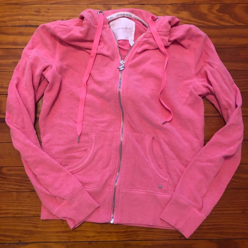 Victoria’s Secret pink angel wing jacket.